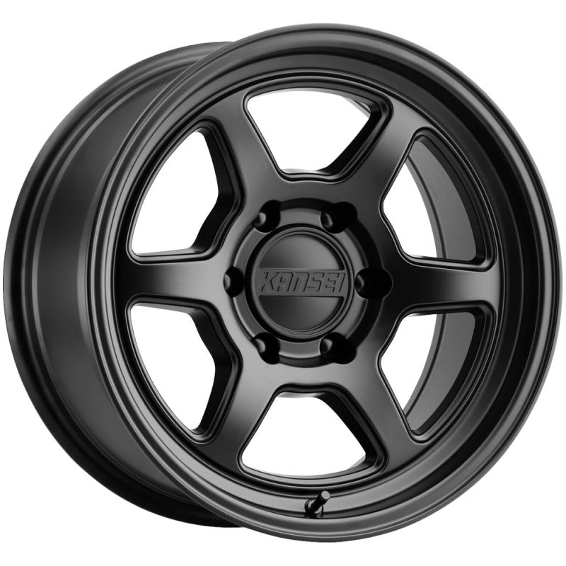 Kansei K14MB Roku 17x8.5in / 6x135 BP / 0mm Offset / 87.1mm Bore - Matte Black Wheel