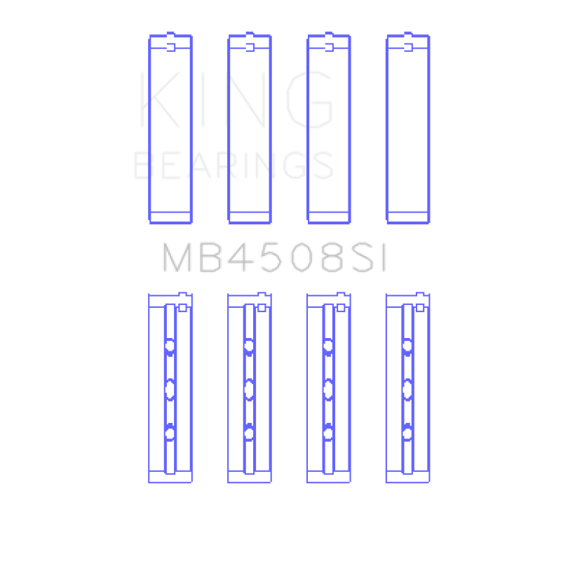 King Acura J30A/J32A/J35A/J35Z (Size STD) Performance Main Bearing Set