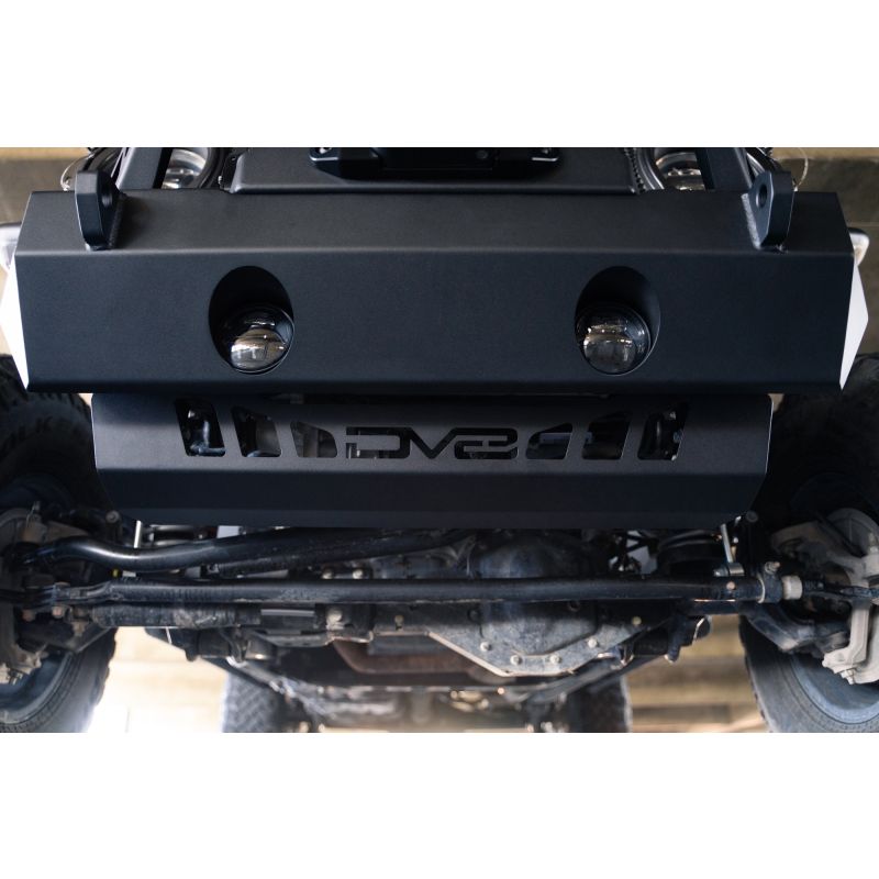 DV8 Offroad 18-23 Jeep Wrangler JL/JT Front Bumper Sway-Bar Disconnect Motor Skid Plate