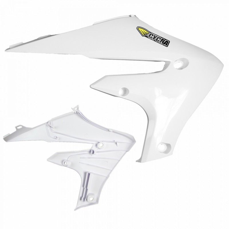 Cycra 1CYC-1784-42 20+ Yamaha WR250F Powerflow Radiator Shrouds - White