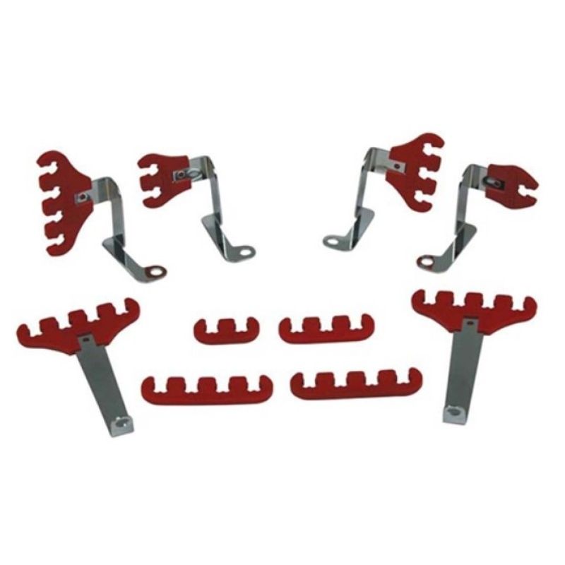 MOROSO MOR72131 SBF Spark Plug Wire Loom Kit - Red
