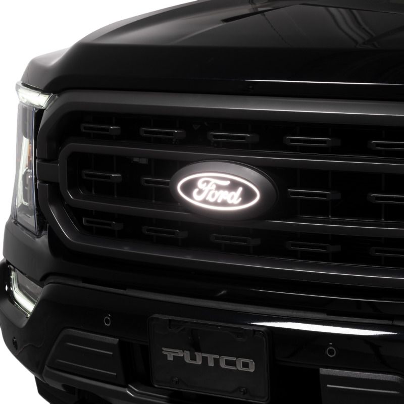 Putco 92606 2023 Ford F-150 Front Luminix Ford LED Emblem - w/Camera CutOut w/o Spray Washer