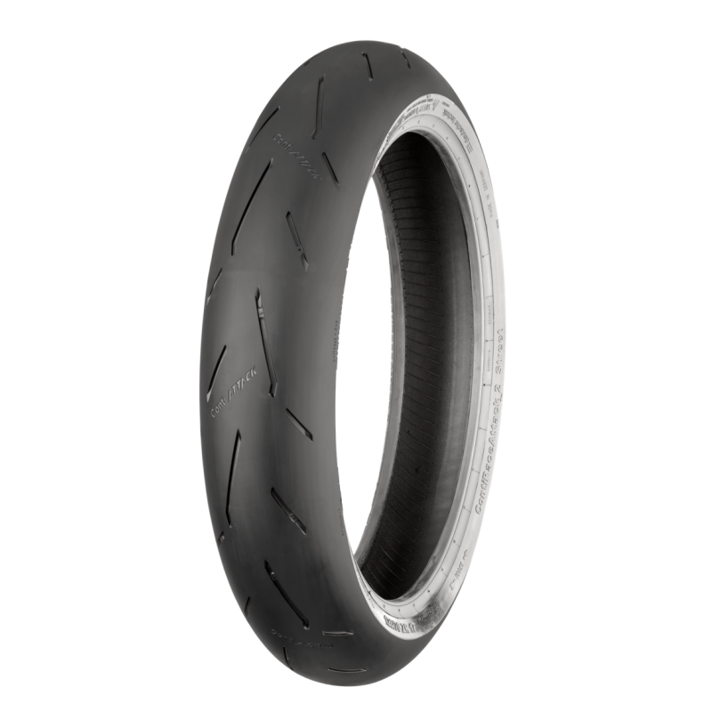 Continental Tire 02446580000 Continental ContiRaceAttack 2 Street - 120/70 ZR 17 M/C (58W) TL Front