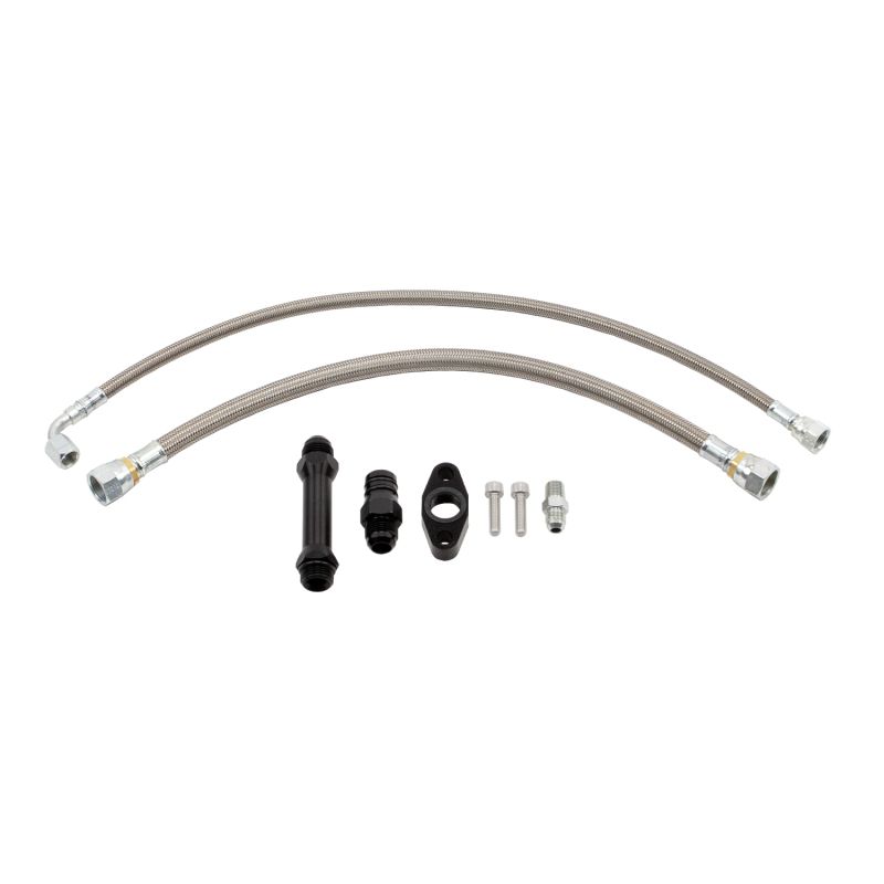 Wehrli WCF100279 Cummins High Mount 2nd Gen Turbo Swap Oil Line Kit