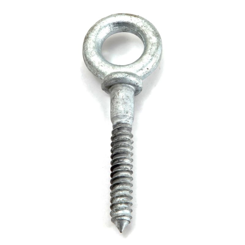 Forney 61369 Screw Eye Bolt Shoulder, Hot Dipped Galvanized, 1/2-Inch-by-3-1/4-Inch Overall Length