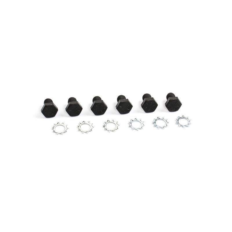 Cometic Gasket CF1007 Cometic Flexplate Bolts 7/16 - 20 x 11/16in - Grade 8 With Black Oxide Finish and Lock Washers