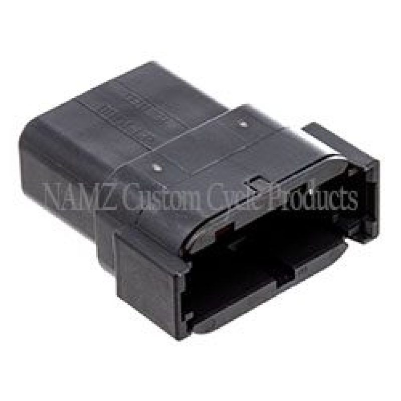 NAMZ MDR-12B Deutsch DTM 12-Position Receptacle w/12 Stamped Terminals & Wedgelock - Black (HD 74109-98BK)