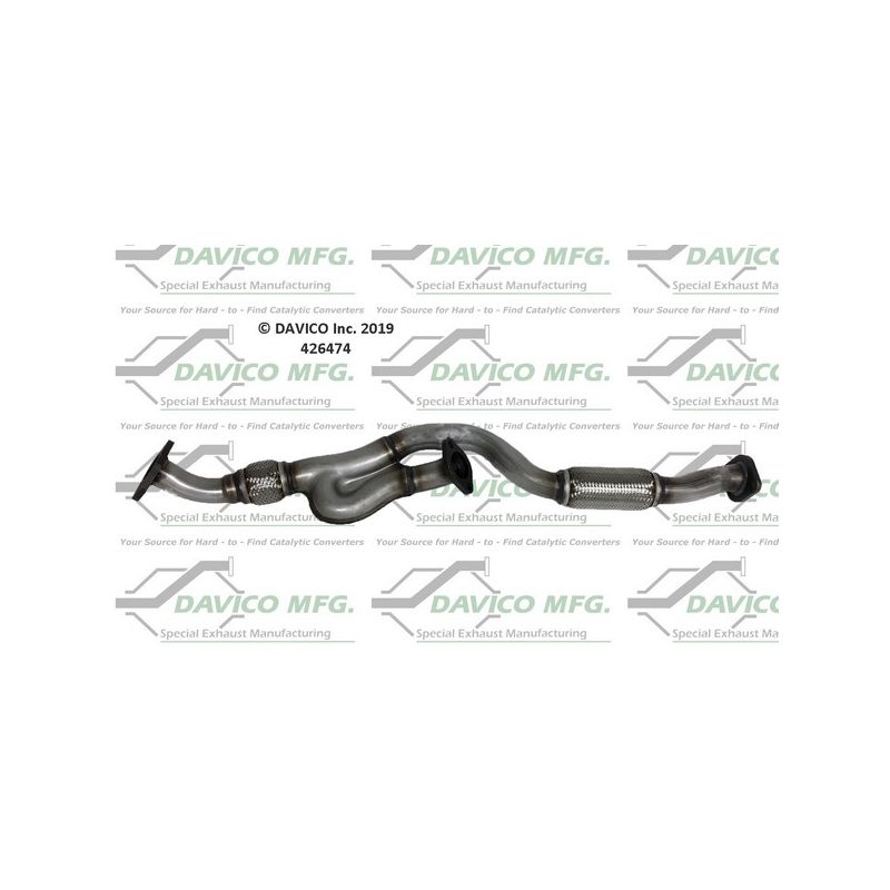 Davico Mfg 426474 Prebent exhaust pipe
