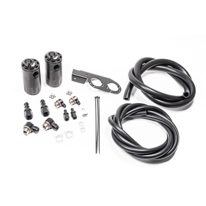 Radium Engineering Dual Catch Can Kit Nissan Z33 V35 VQ35DE/HR Fluid Lock