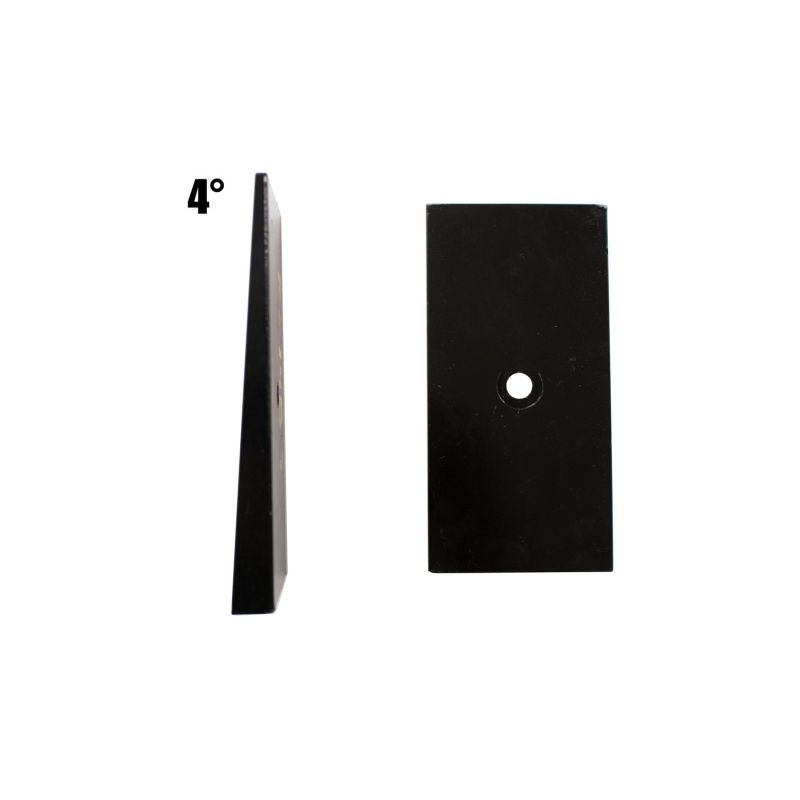 Fishbone Offroad FB27370 Universal 4in Leaf Spring Shim - Black