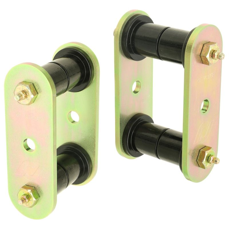 RockJock YJ HD Leaf Spring Shackles Rear w/ Urethane Bushings HD Greasable Bolts Pair