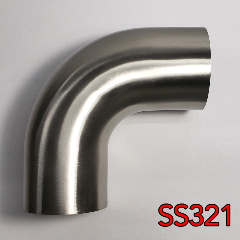 Stainless Bros 701-03856-4150 1.5in SS321 90 Deg Mandrel Bend Elbow - 1.5D Radius 16GA/.065in Wall (Leg)