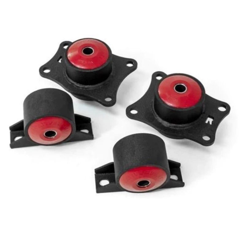 Innovative 00-09 Honda S2000 F-Series Black Steel Mounts 75A Bushings (Rear Diff Mounts OEM Diff)