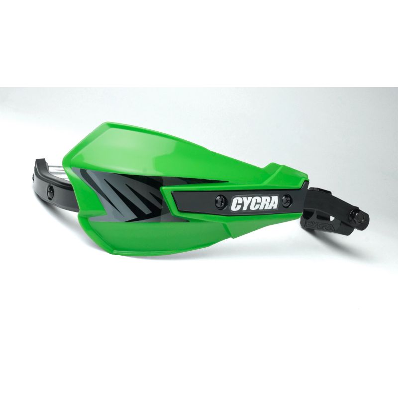 Cycra 1CYC-7801-72 Vortex Hand Guard/w Universal U-Clamps - Green