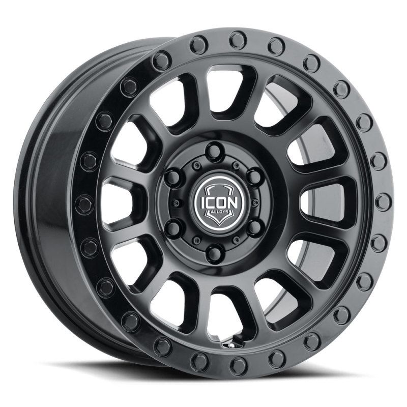 ICON 8017858347DB Hulse 17 X 8.5 6 X 5.5 0mm Offset 4.75in BS Double Black