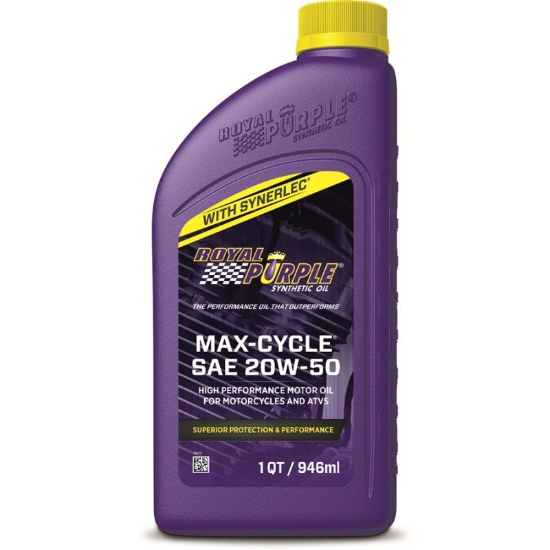 Royal Purple 06316 Max-Cycle Synthetic 20W-50 Motorcycle Oil - 1 Quart