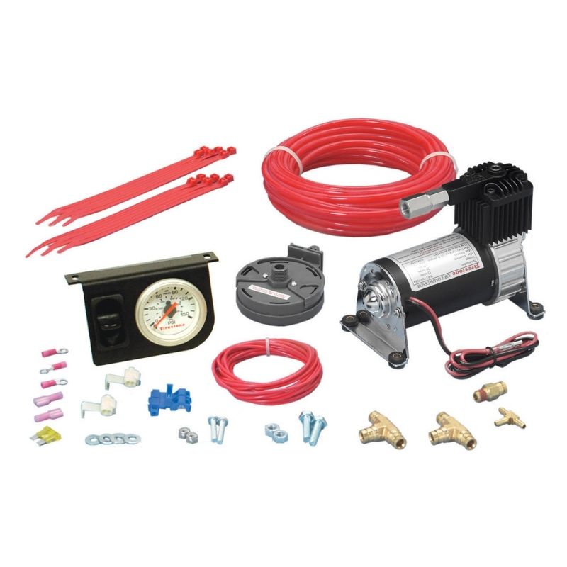 Firestone 2158 Level Command II Standard Duty Single Analog Air Compressor System Kit (WR17602158)