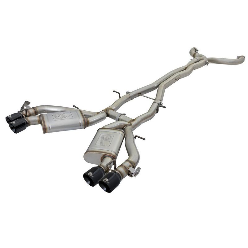 aFe Power 49-34069-B MACH Force-Xp 3 IN 304 Stainless Steel Cat-Back Exhaust System w/Black Tip