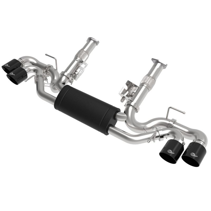 aFe Power 49-34127-B MACH Force-Xp Cat-Back Exhaust w/o NPP Exhaust Valve Black Tip