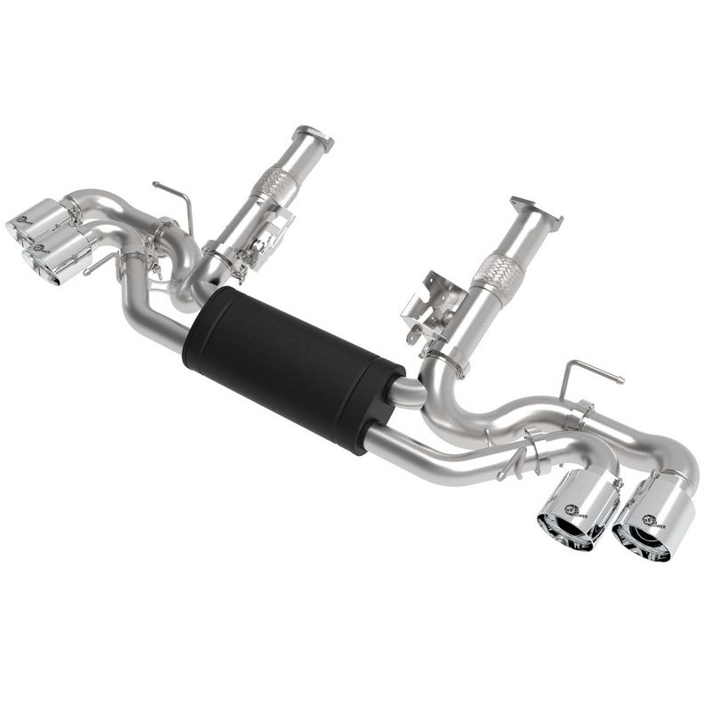aFe Power 49-34127-P MACH Force-Xp Cat-Back Exhaust w/o NPP Exhaust Valve Polished Tip
