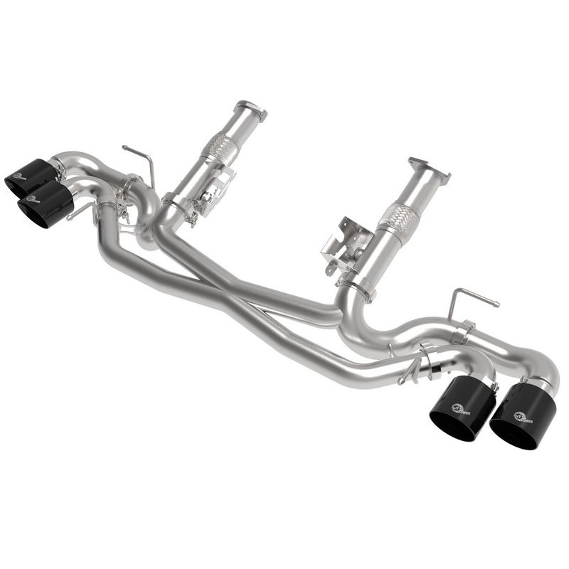 aFe Power 49-34127NM-B MACH Force-Xp Cat-Back Exhaust w/o NPP Exhaust Valve Black Tip No Muffler
