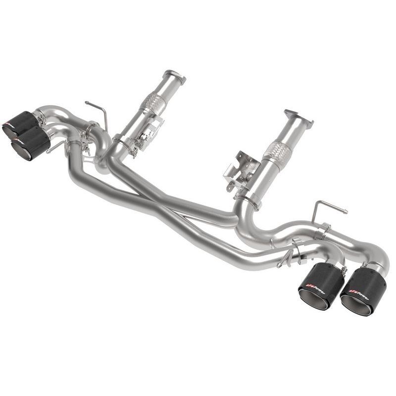 aFe Power 49-34127NM-C MACH Force-Xp Cat-Back Exhaust w/o NPP Exhaust Valve Carbon Tip No Muffler
