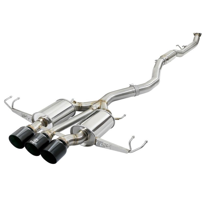 aFe Power 49-36623-B Takeda 3 IN 304 Stainless Steel Cat-Back Exhaust System w/ Black Tips