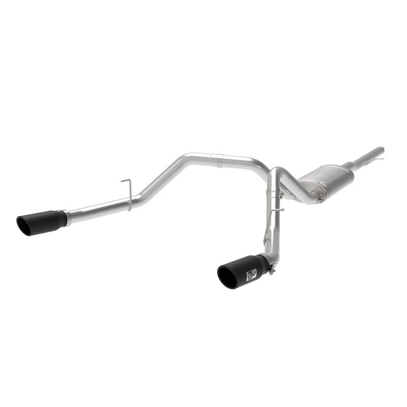 aFe Power 49-44112-B Apollo GT Series 3 IN 409 Stainless Steel Cat-Back Exhaust System w/ Black Tip