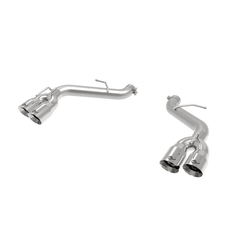 aFe Power 49-44119NM-P MACH Force-Xp 2-1/2 IN 409 Stainless Steel Axle-Back Exhaust System Polished