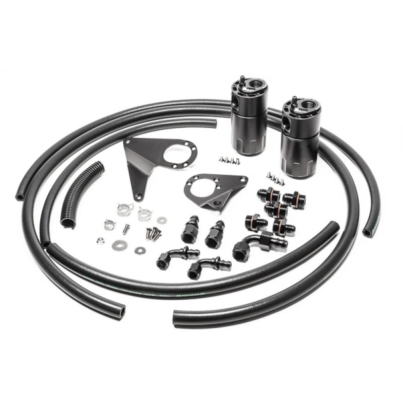Radium Engineering Dual Catch Can Kit 08-16 Mitsubishi Evo Fluid Lock