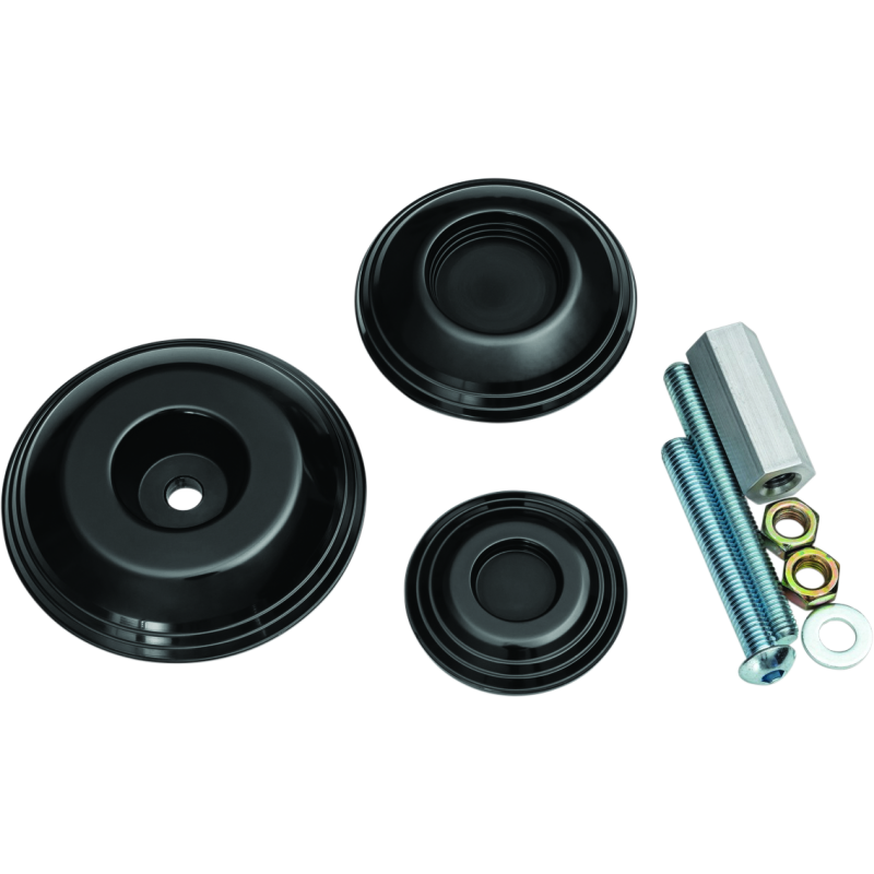 Kuryakyn 3805 Lodestar Rear Axle Sliders-BMW-Black