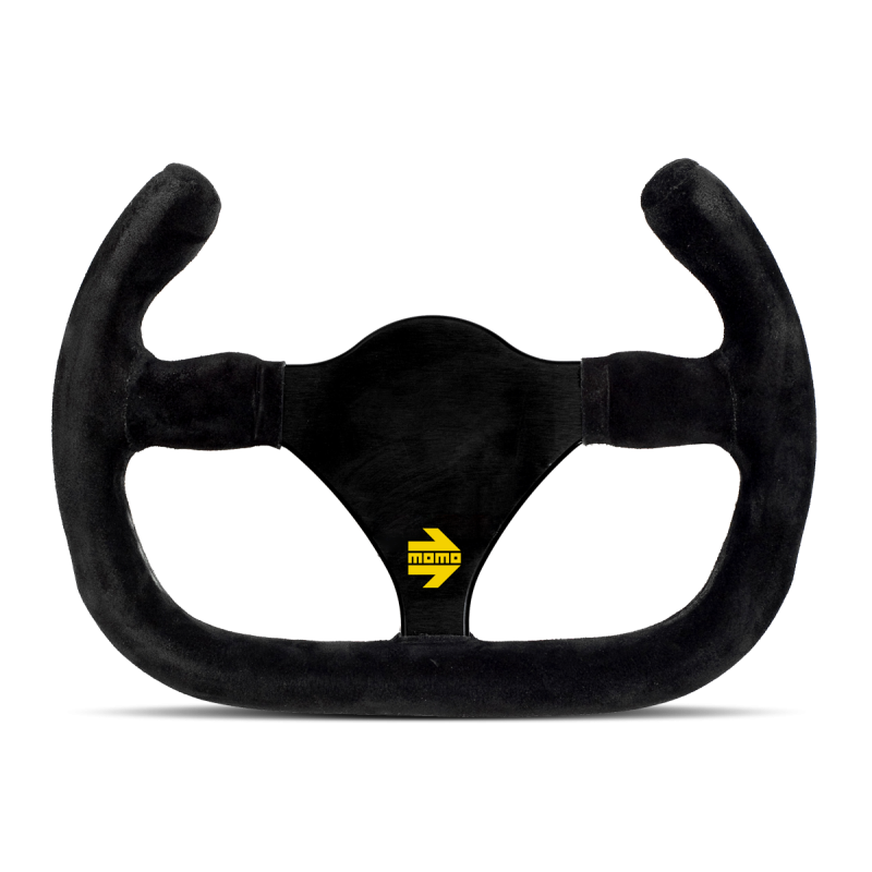 MOD 27 Cut Steering Whel Black Suede Cut