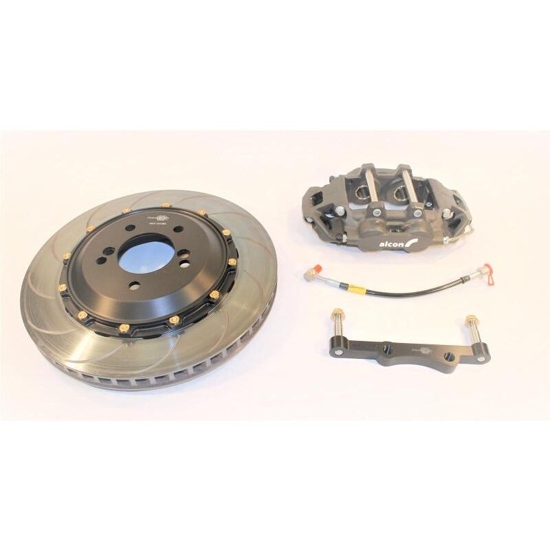 Alcon BRK.200590 BMW E46 M3 4 Piston 355x28mm Rear Race Kit - Anodized