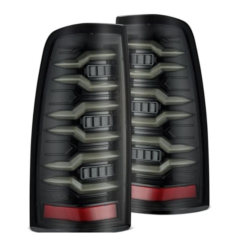 AlphaRex 620005 99-06 Chevrolet Silverado Sierra LUXX-Series LED Tail Lights Alpha-Black
