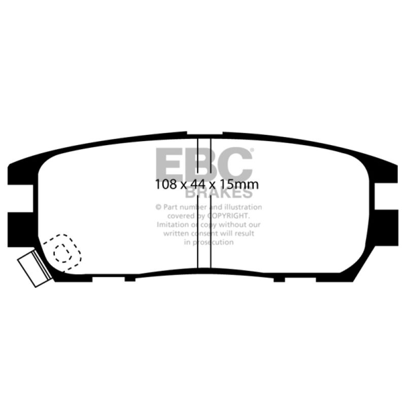 EBC UD567 92-97 Mitsubishi Montero 3.0 Ultimax2 Rear Brake Pads