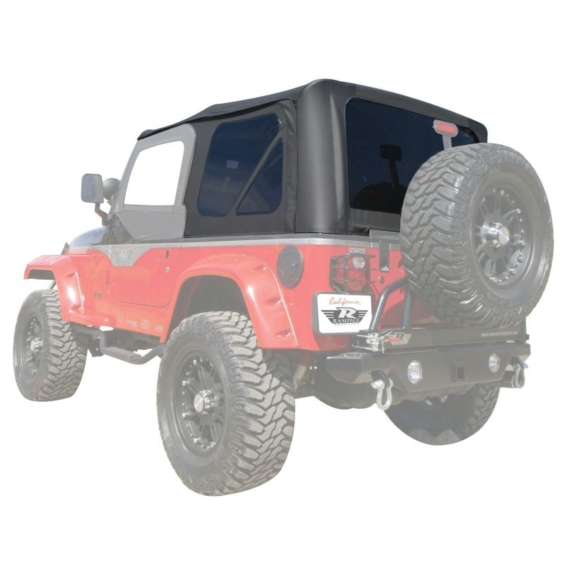 Rampage 912835 1997-2006 Jeep Wrangler(TJ) OEM Replacement Top - Black Diamond