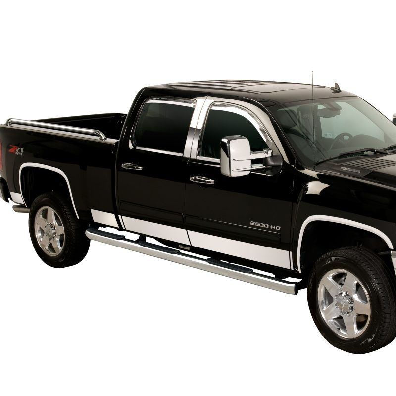 Putco 3751244 19-24 Chevrolet Silverado Crew Cab 6.5 Stand Box - 5.5in Wide - 10pcs Pro SS Rocker Panels