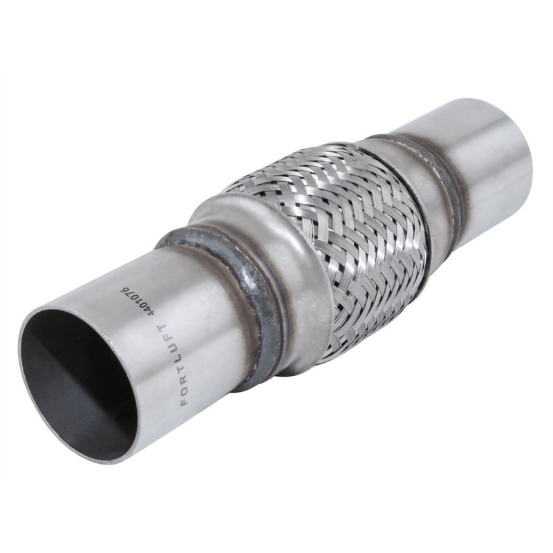 FORTLUFT 4401076 Exhaust Flex Connector With Extension Pipes Stainless Steel, 1.75''x4.00''x8.00''/45x102x203mm