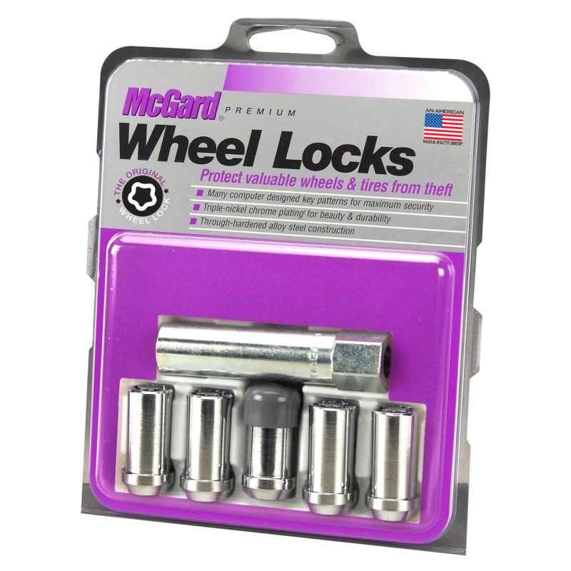 Wheel Locks 5Pcs. 97-20 Jeep JK/TJ 1/2-20 Chrome