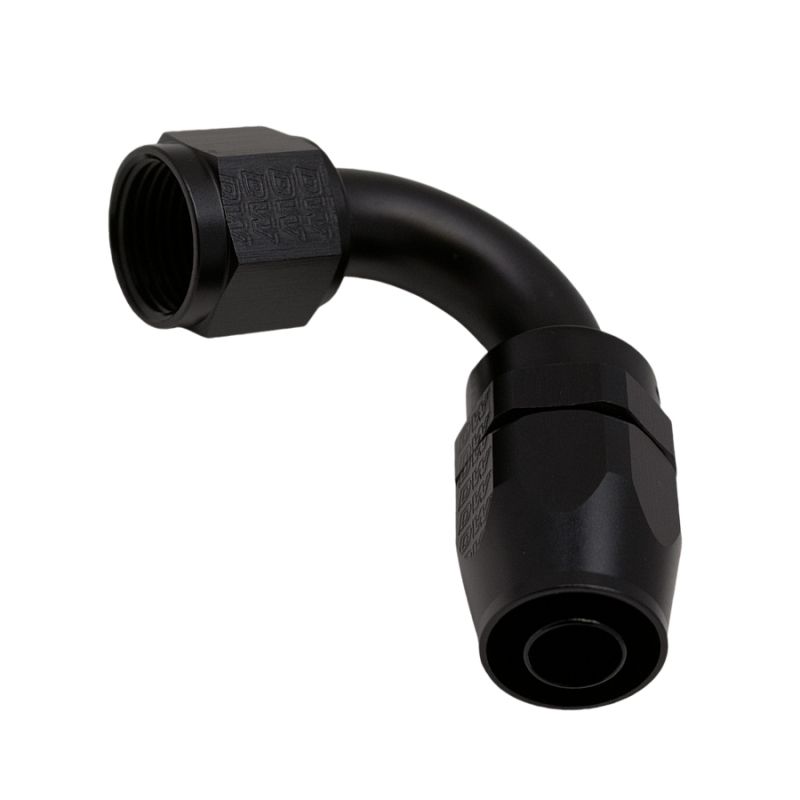 DeatschWerks 6-02-0826-B 10AN Female Flare Swivel 120-Degree Hose End CPE - Anodized Matte Black