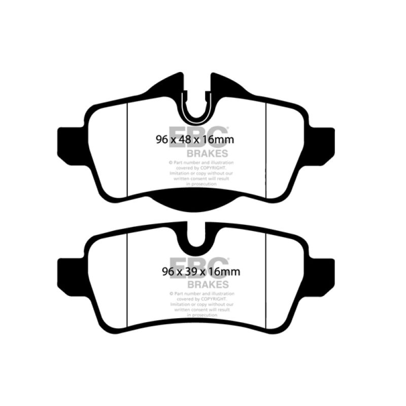 EBC UD1309 07-14 Mini Hardtop 1.6 Ultimax2 Rear Brake Pads