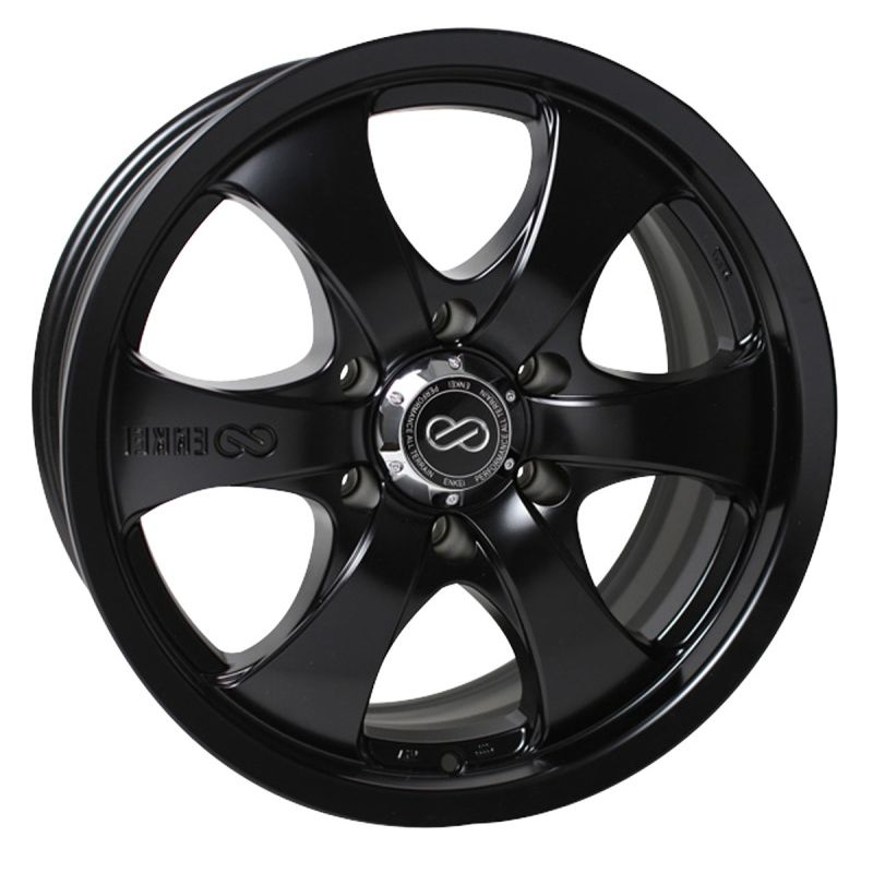 Enkei 482-780-8335BK M6 Universal Truck & SUV 17x8 35mm Offset 6x139.7 Bolt Pattern 78mm Bore Black Wheel