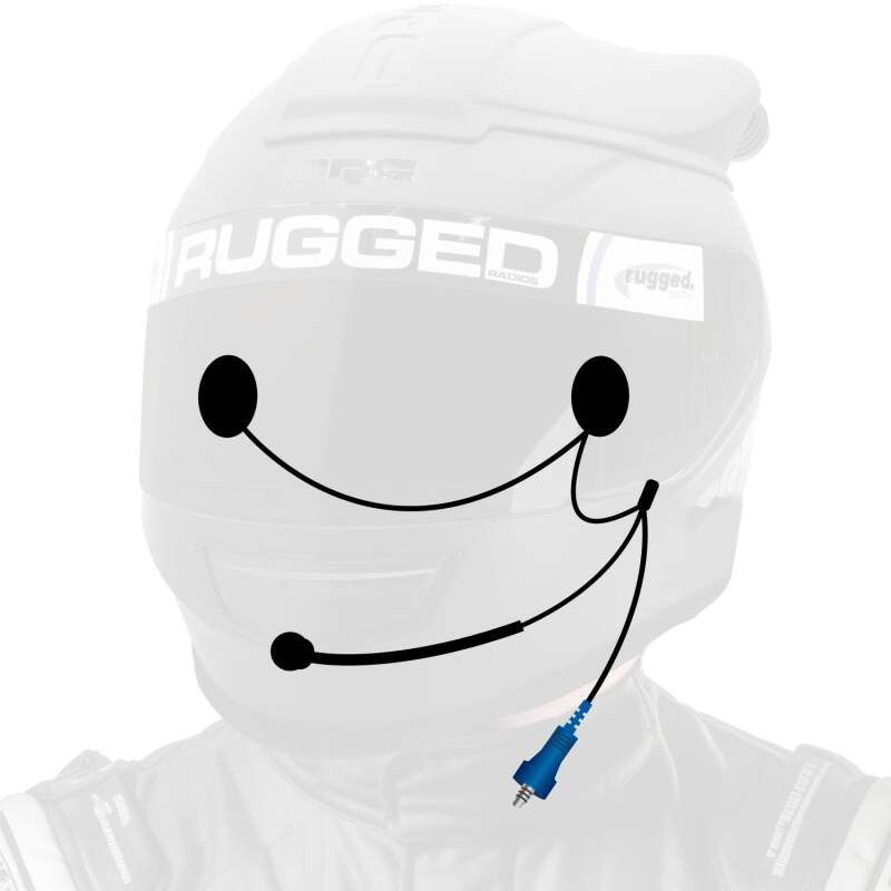 Rugged Radios HK-OFSP-AA OFFROAD Wired Helmet Kit with Alpha Audio Speakers & Mic