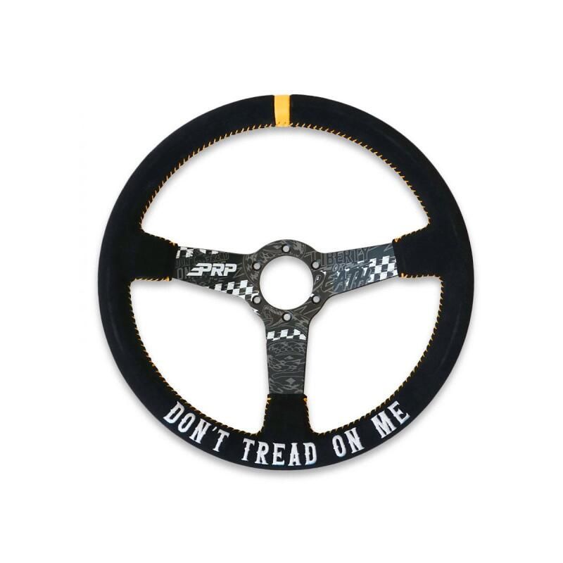 PRP Seats G249-TR PRP Deep Dish Suede Steering Wheel - Dont Tread on Me