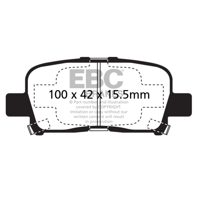 EBC 00-02 Acura MDX 3.5 Ultimax2 Rear Brake Pads