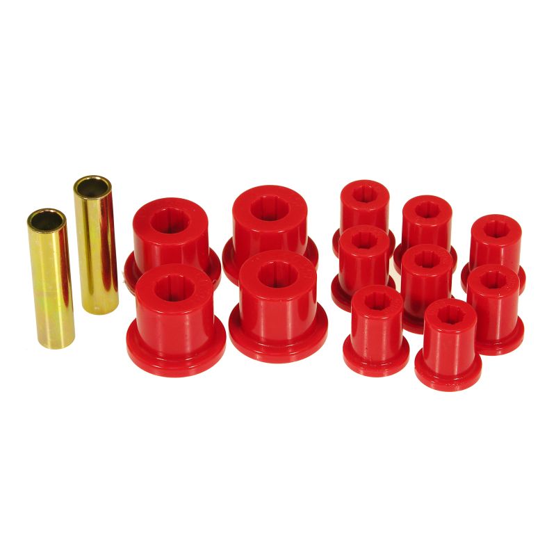 Prothane 76-86 Jeep CJ5/CJ7 Rear Spring & Shackle Bushings - Red