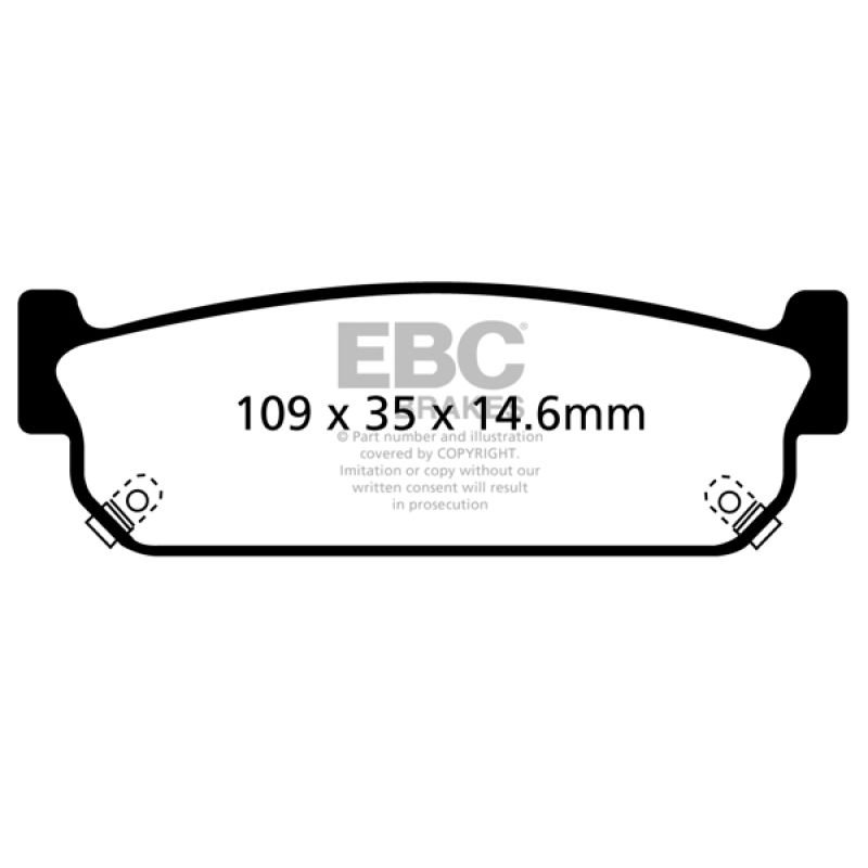 EBC UD588 93-97 Infiniti J30 3.0 Ultimax2 Rear Brake Pads