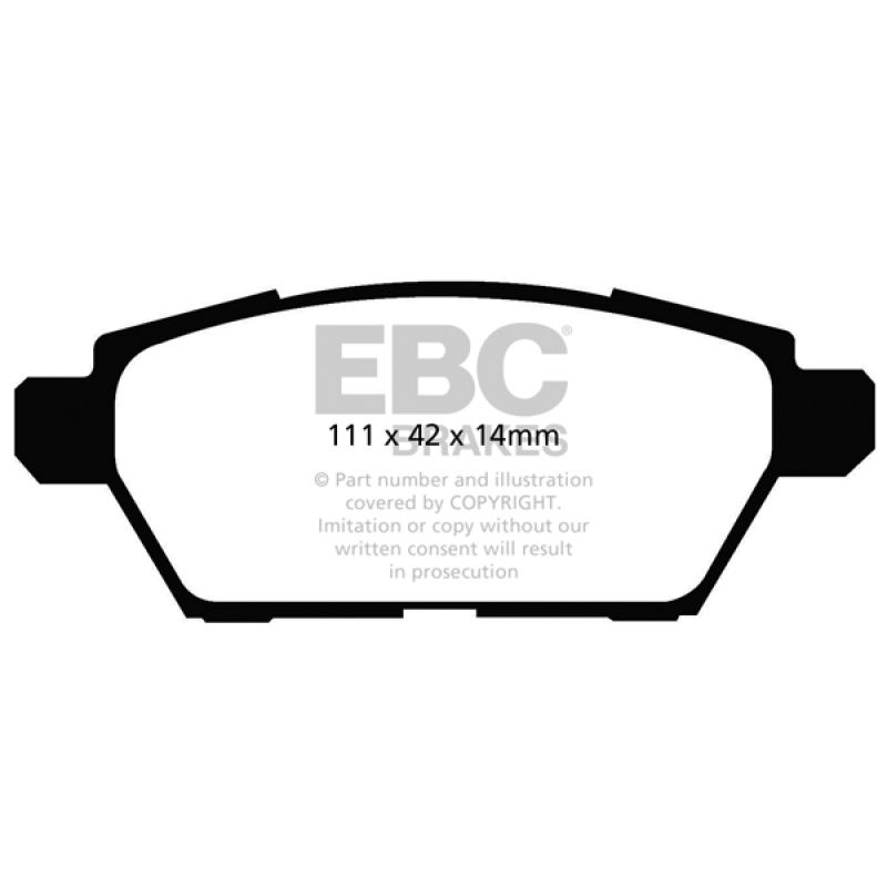 EBC UD1161 06-09 Ford Fusion 2.3 Ultimax2 Rear Brake Pads