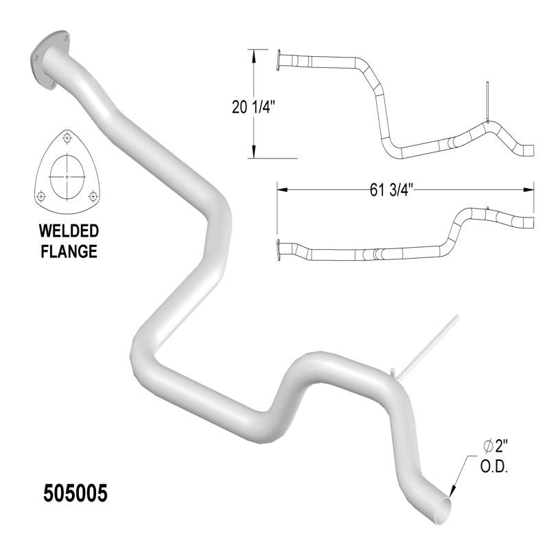 OEM Industries 505005 Exhaust Pipe