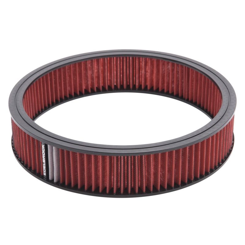EDELBROCK EDE43666 Air Filter Element Red 14in x 3in